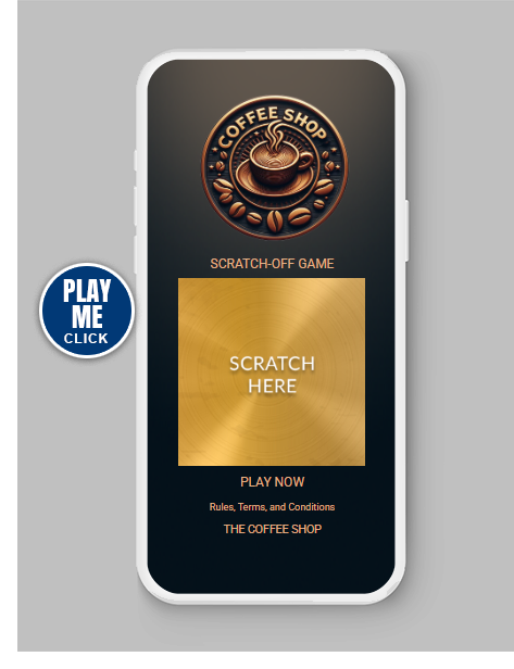 The Coffee Shop - Example - Priiize Scratch Card Promotion